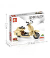 SEMBO 701104 Techinque Series Little Sheep Motorcycle Building Blocks Toy Set 256 pcs