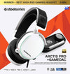 SteelSeries Headset Arctis Pro + GameDAC Wired Gaming Headset - Certified Hi-Res Audio - Dedicated DAC and Amp - for PS5/PS4 and PC - White