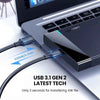 UGreen 60735 USB 3.1 Hard Drive Enclosure - USB-A to USB-C ,2.5 inch, 6GB